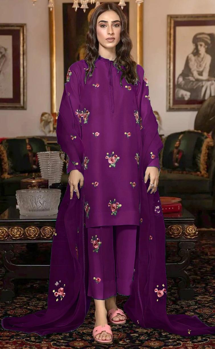 Zainab Chottani 2288 Silk Unstitched 3-Piece Suit