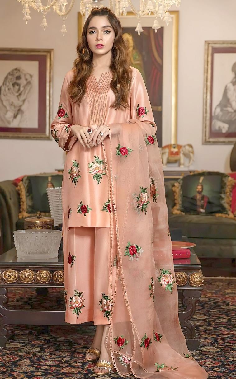 Zainab Chottani 2293 Silk Unstitched 3-Piece Suit