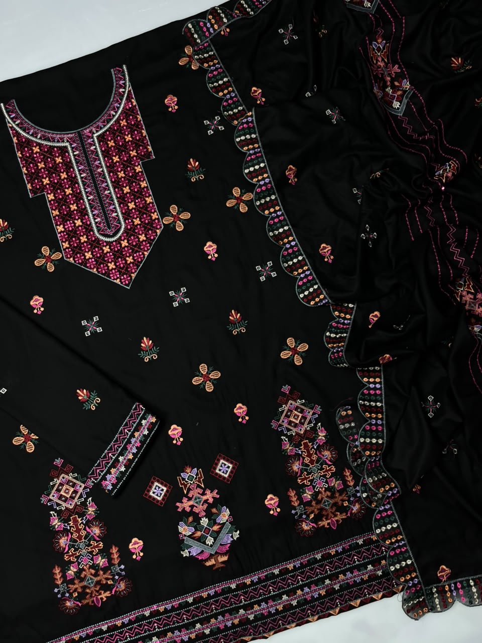 Hussain Rehar 273 Dhanak Unstitched 3-Piece Suit