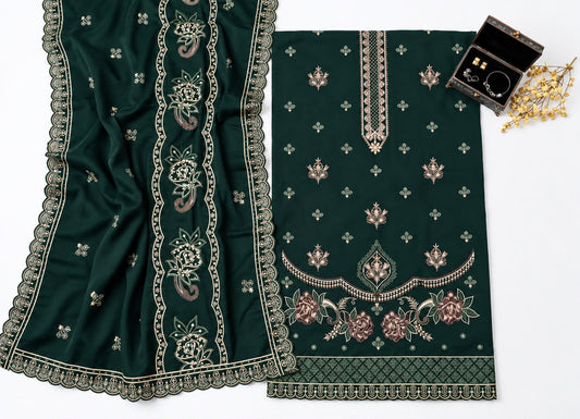 Hussain Rehar 274 Dhanak Unstitched 3-Piece Suit