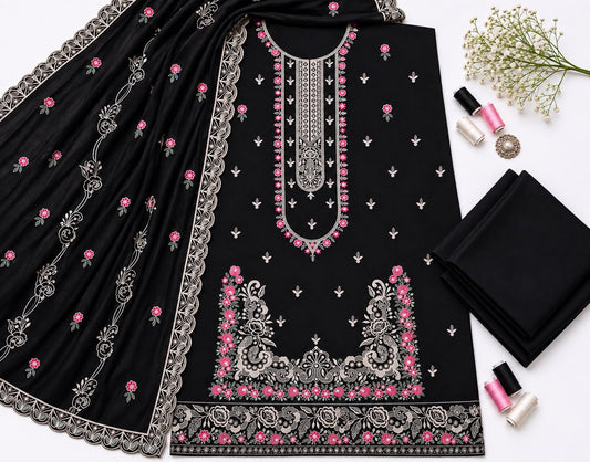 Hussain Rehar 297 Dhanak Unstitched 3-Piece Suit