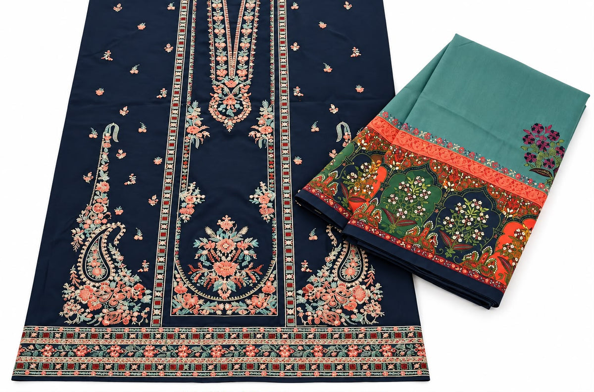 Hussain Rehar 717 Unstitched Suit