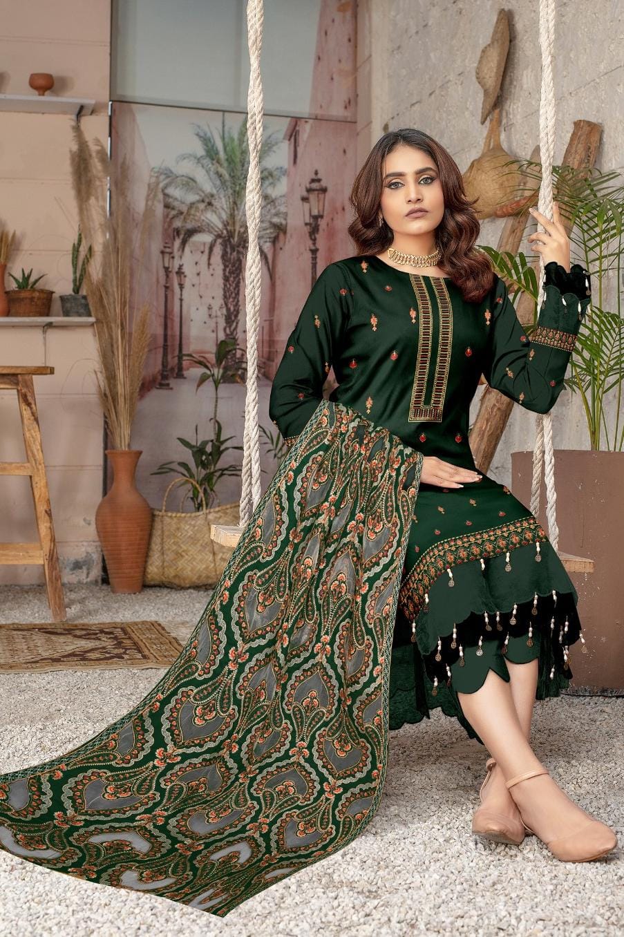 Bareeze Winter Dhanak 3-Piece — 2138