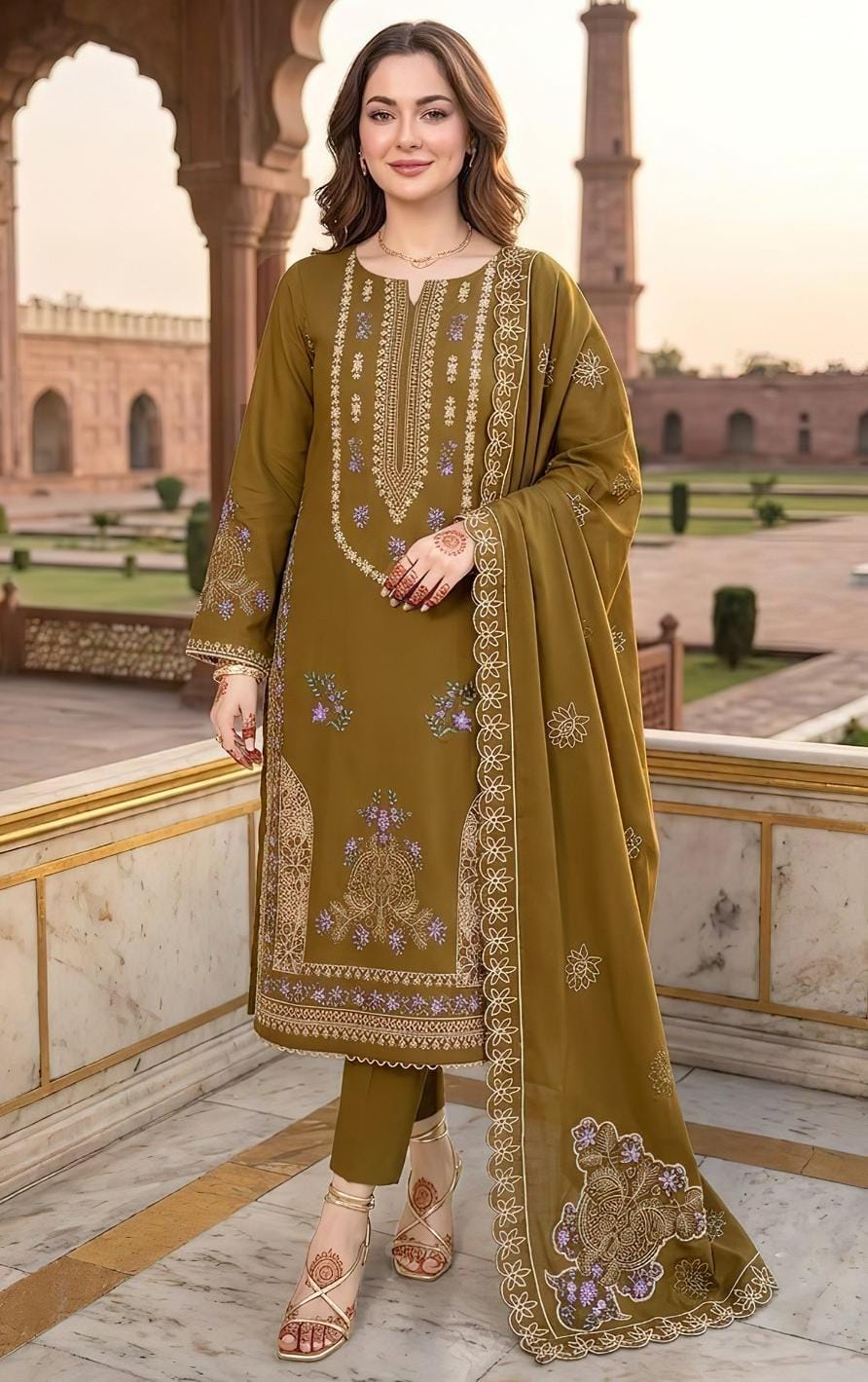 Maria B Winter Dhanak 3-Piece — 2163