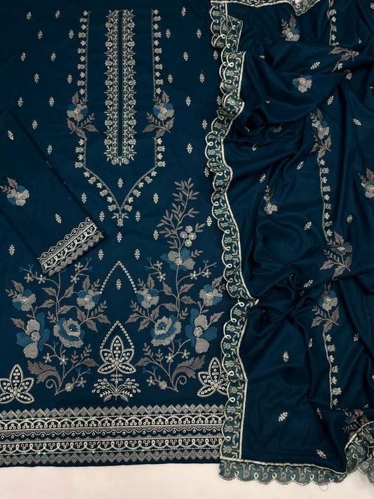 Bareeze Winter Dhanak 3-Piece — K-222