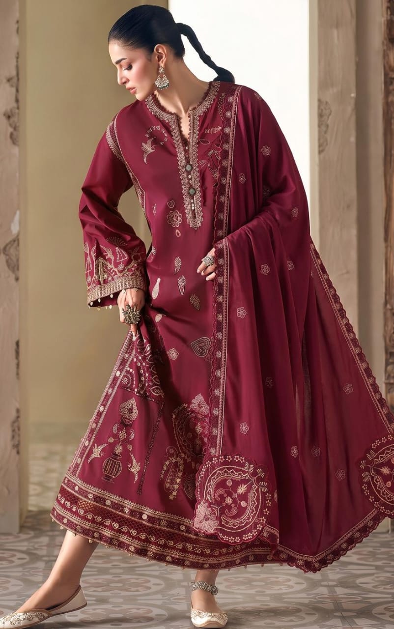 Ethnic Unstitched Suit | Code 2202
