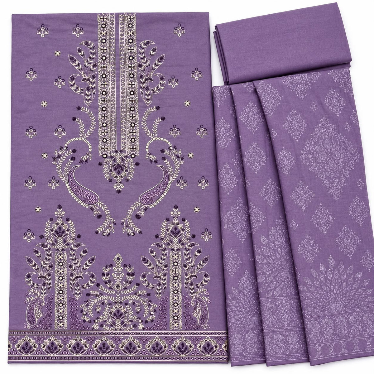 GUL AHMED 405 | Lavender Unstitched Suit