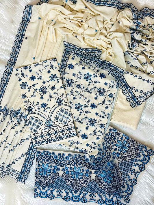 Faiza Saqlain Winter Dhanak 3-Piece — 2160