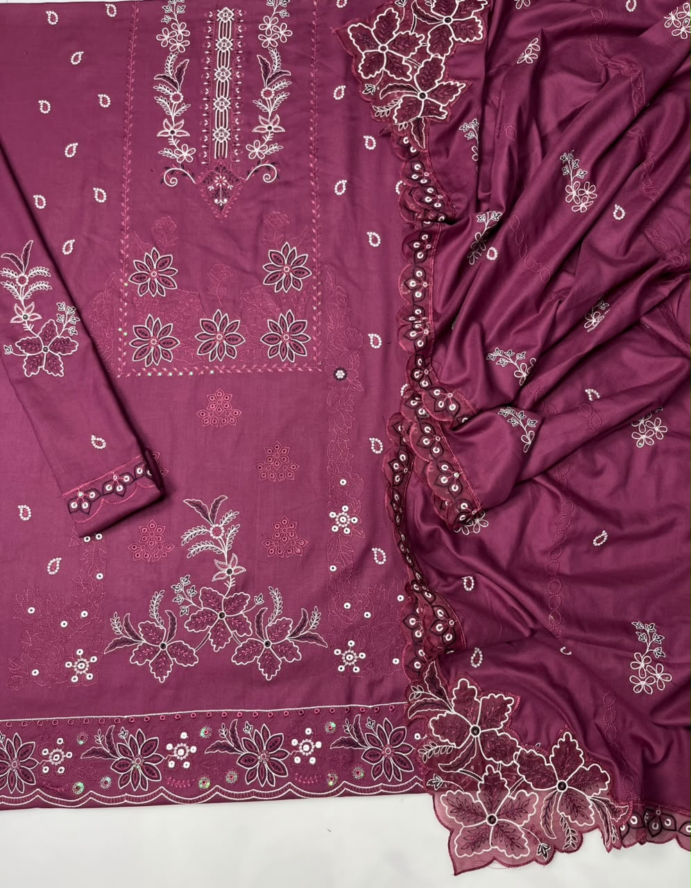 Asim Jofa 203 Unstitched Suit
