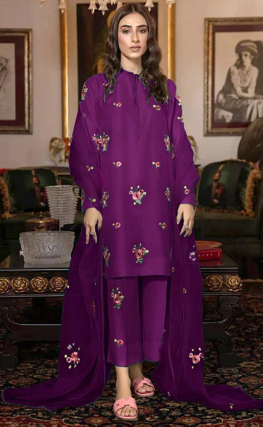 Zainab Chottani 2288 Silk Unstitched 3-Piece Suit