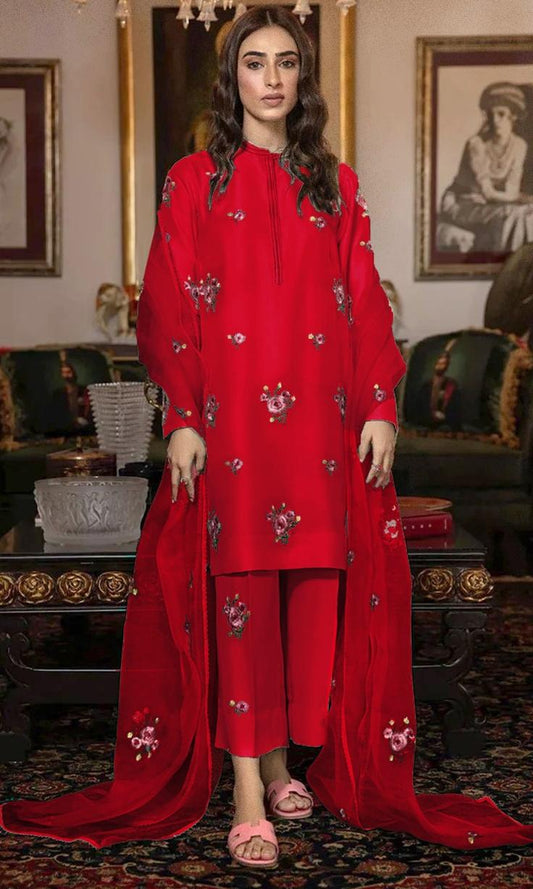 Zainab Chottani 2289 Silk Unstitched 3-Piece Suit