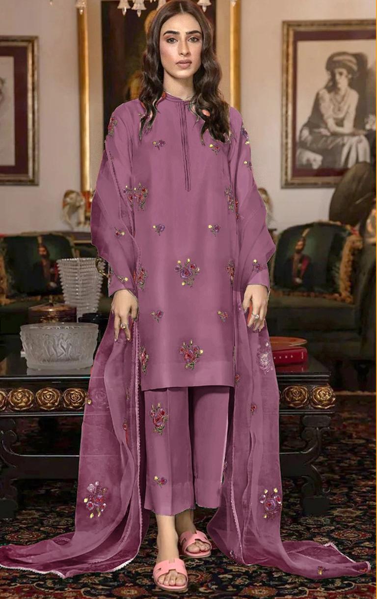 Zainab Chottani 2292 Silk Unstitched 3-Piece Suit