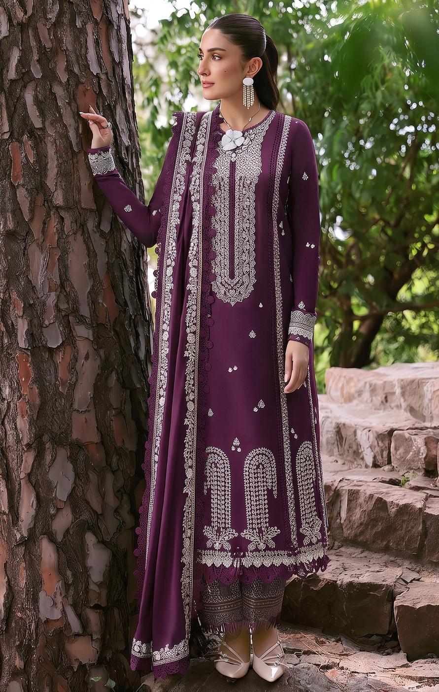 Republic 2302 Dhanak Unstitched 3-Piece Suit