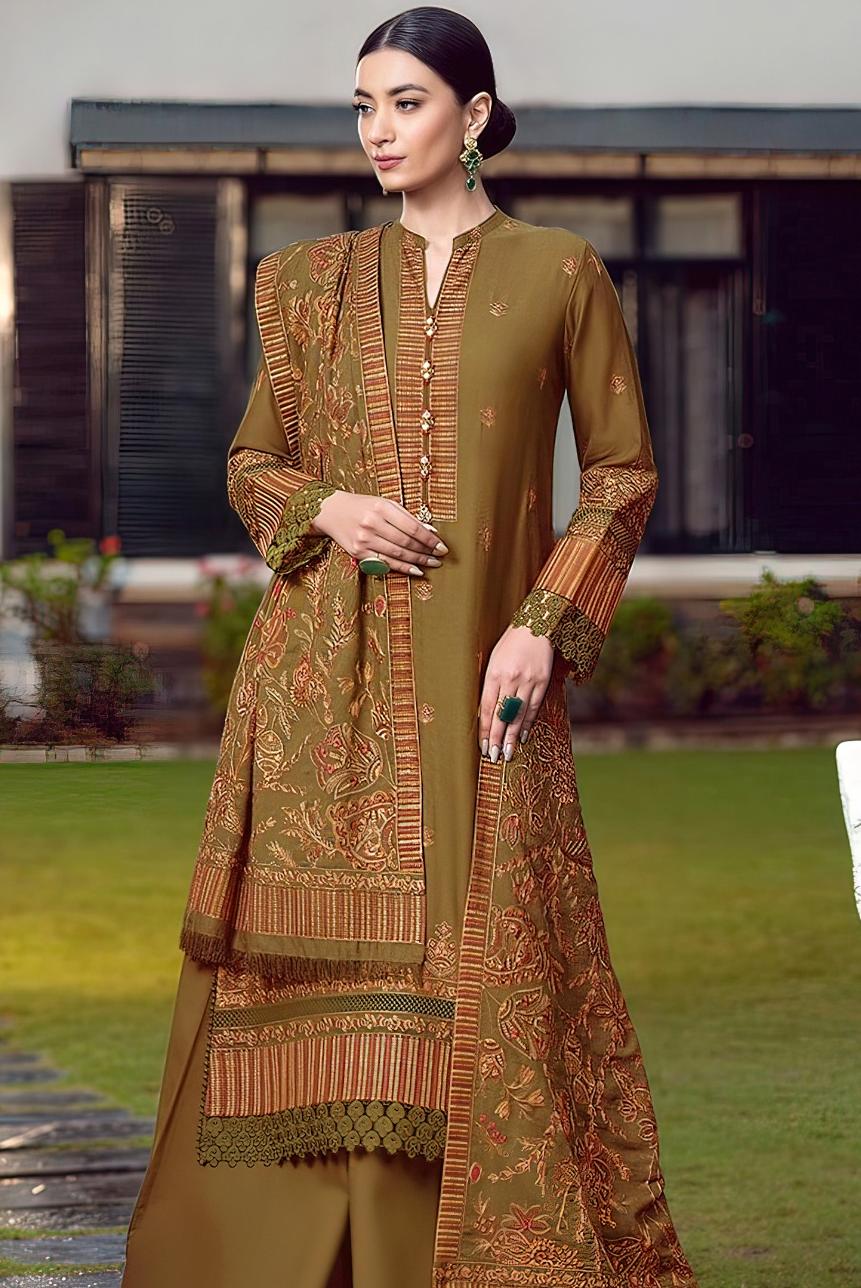 Bareeze 2305 Dhanak Unstitched 3-Piece Suit