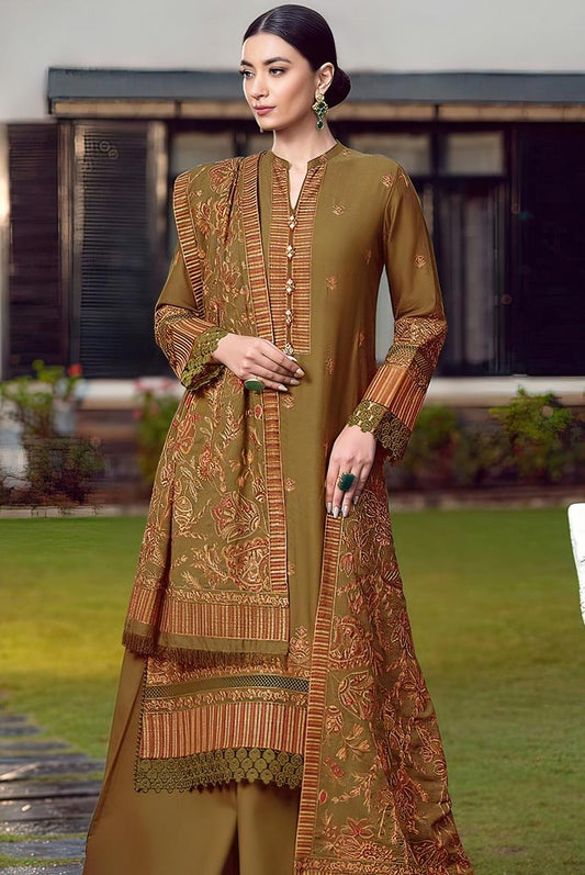 Bareeze 2305 Dhanak Unstitched 3-Piece Suit