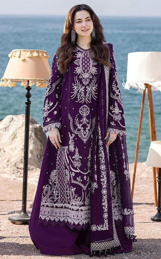 Qalam Kar 2314 Dhanak Unstitched 3-Piece Suit