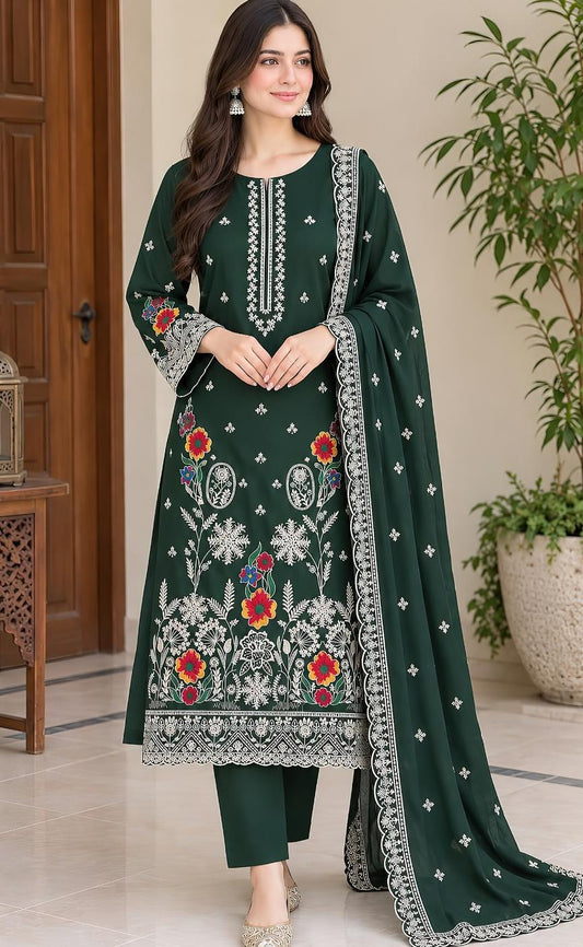 Hussain Rehar 2325 Dhanak Unstitched 3-Piece Suit