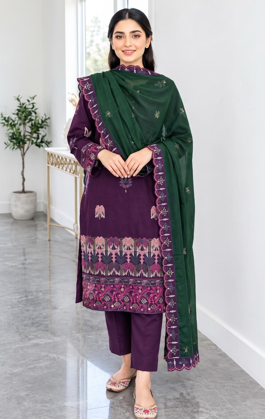 Hussain Rehar 2329 Dhanak Unstitched Suit