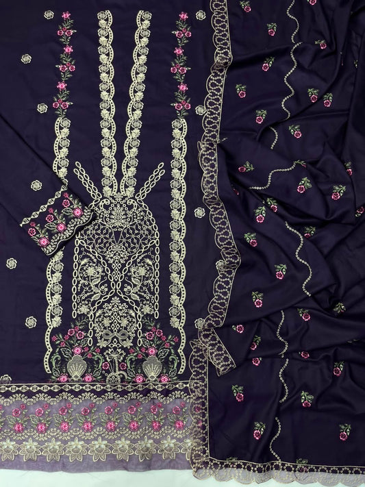 Gul Ahmed 241 Dhanak Unstitched 3-Piece Suit