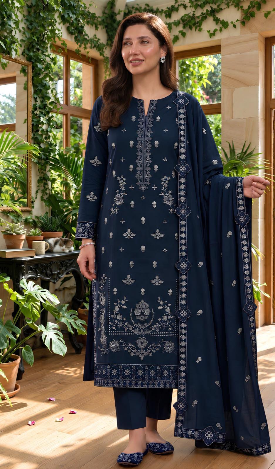 Tawakul 256 Dhanak Unstitched 3-Piece Suit