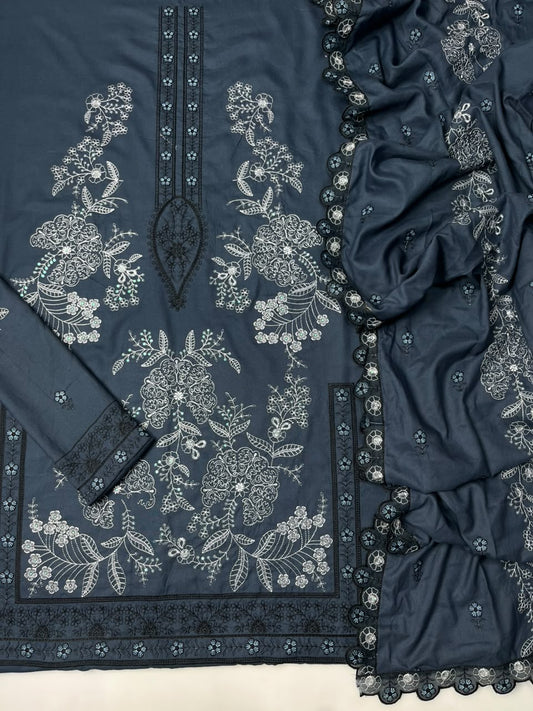 Ethnic 272 Dhanak Unstitched 3-Piece Suit