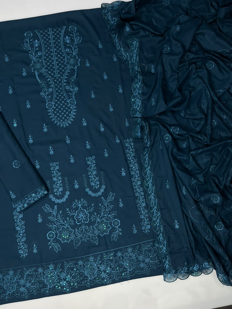 Jazmin 285 Dhanak Unstitched 3-Piece Suit