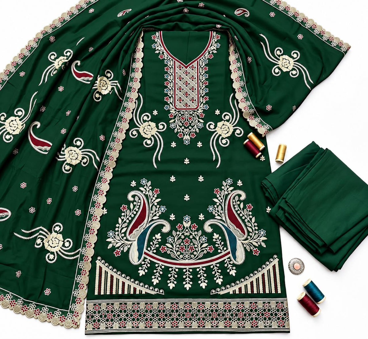 Asim Jofa 289 Dhanak Unstitched 3-Piece Suit