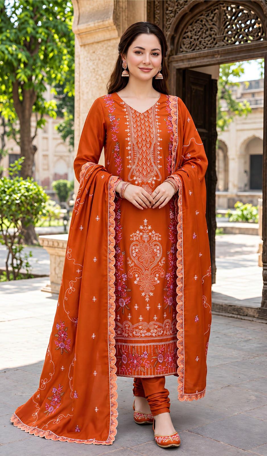 Gul Ahmed 298 Dhanak Unstitched 3-Piece Suit