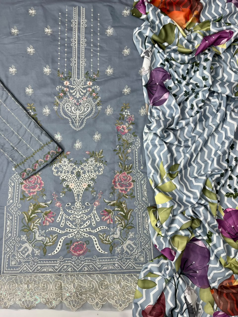 Sobia Nazir 712 Dhanak Unstitched 3-Piece Suit
