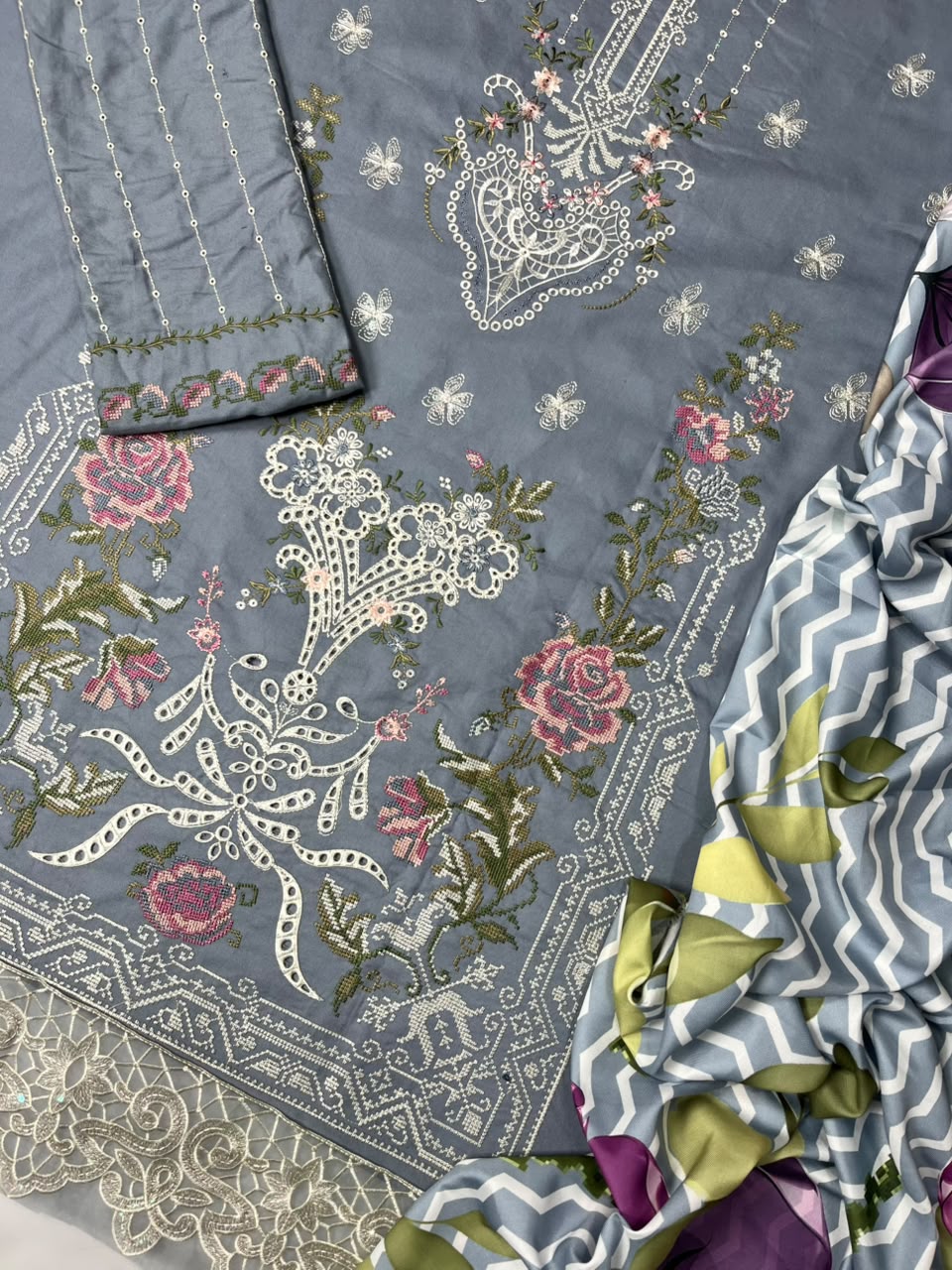 Sobia Nazir 712 Dhanak Unstitched 3-Piece Suit