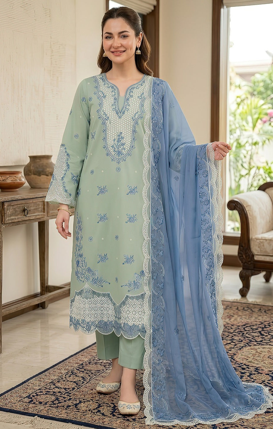 Aneelas Dhanak 3-Piece — 2278