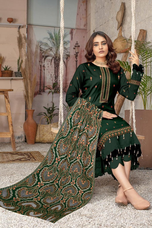 Bareeze Winter Dhanak 3-Piece — 2138