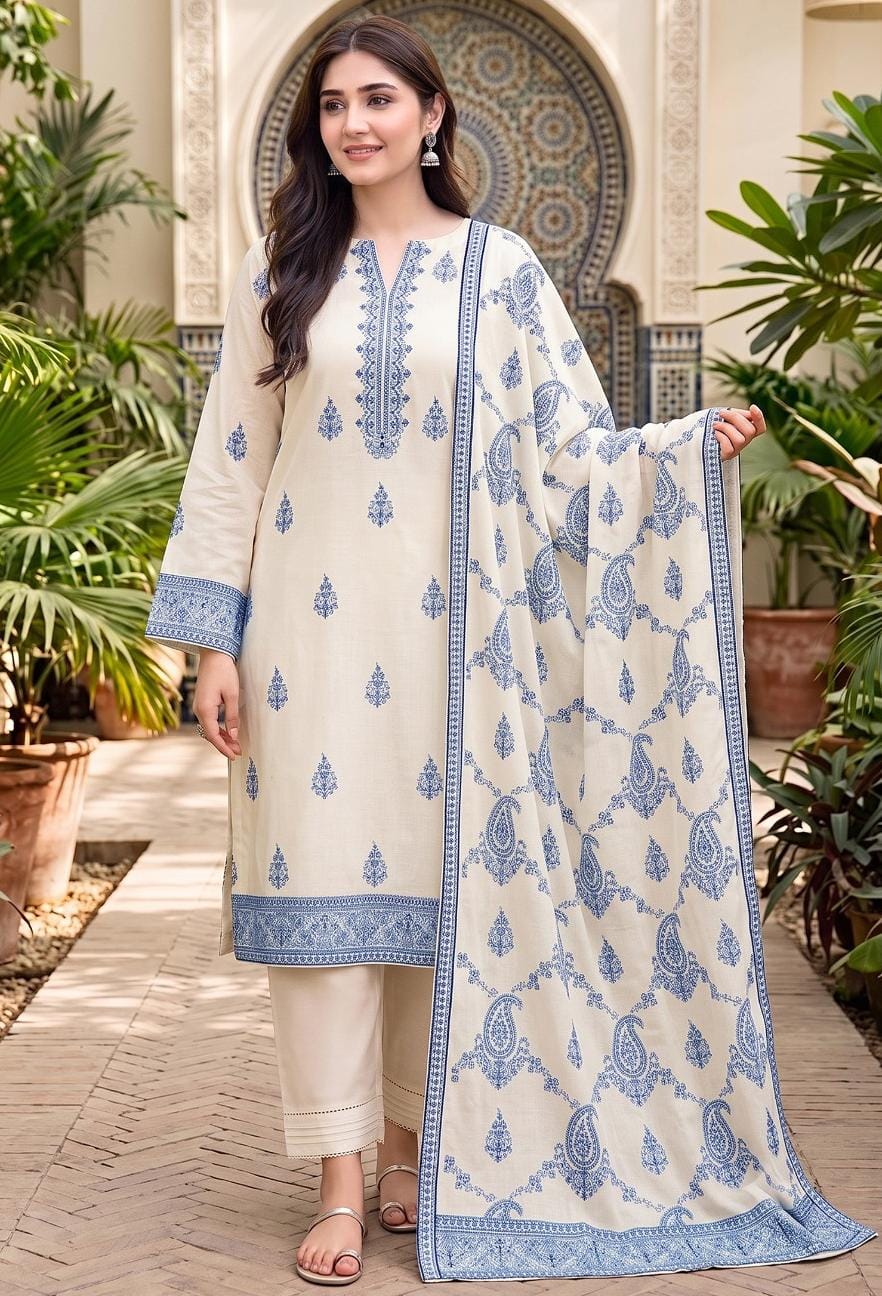 Bareeze Winter Dhanak 3-Piece — 2150