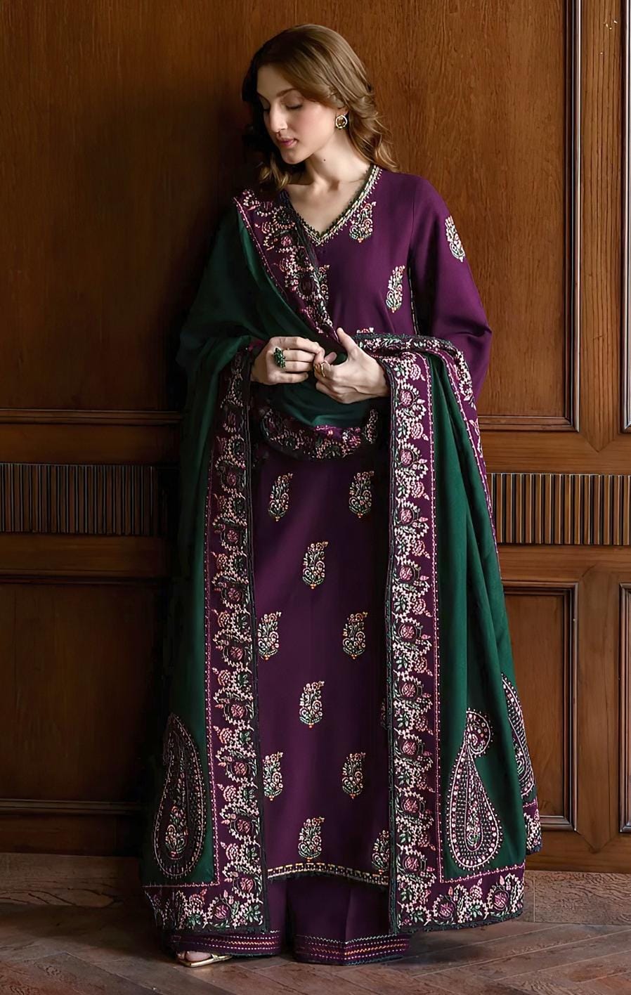 Batik Winter Dhanak 3-Piece — 2155