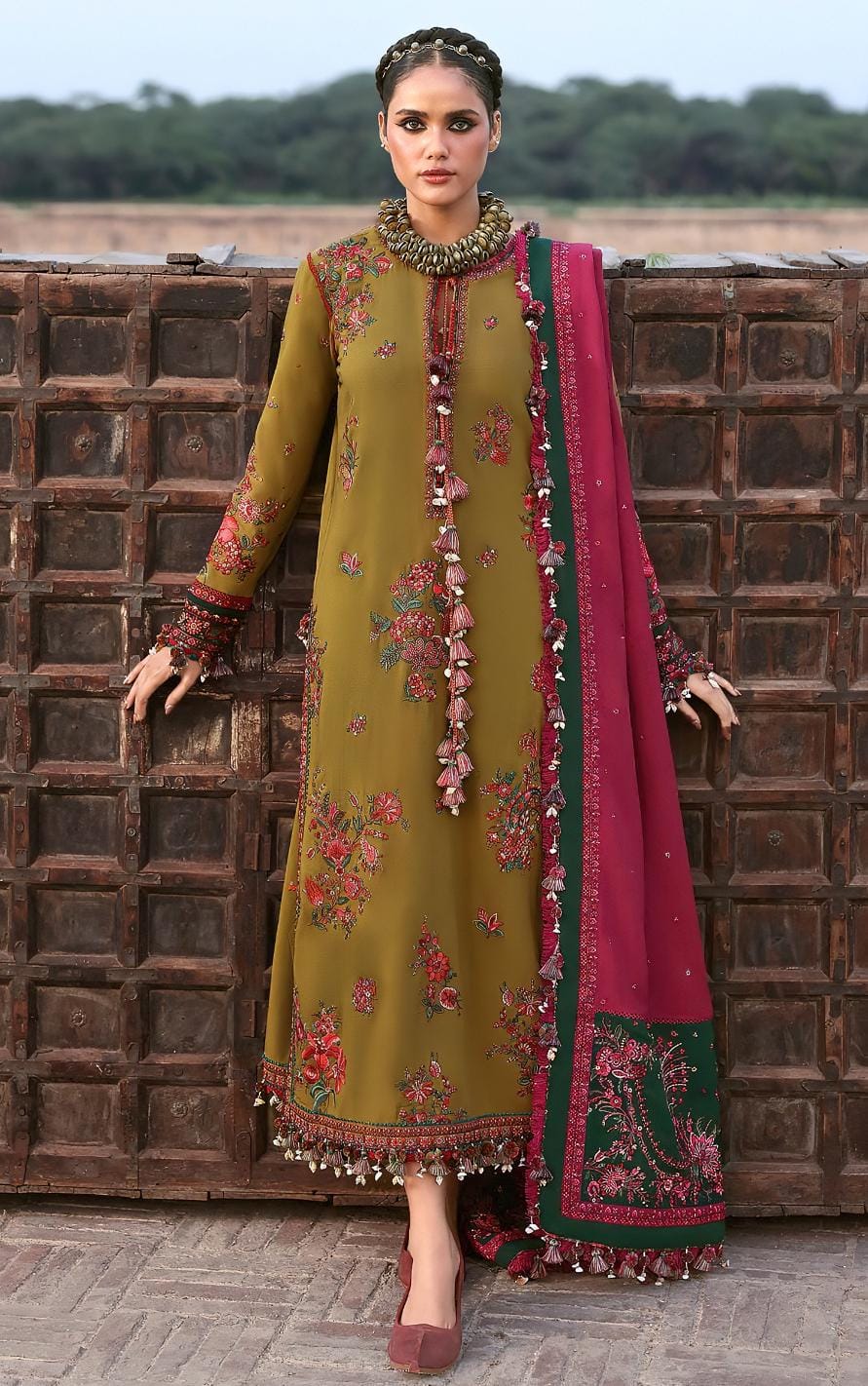 Hussain Rehar Winter Dhanak 3-Piece — 2276