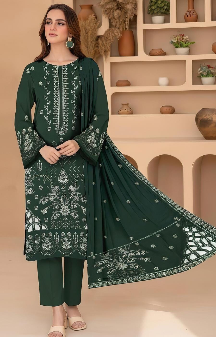 Maria B Winter Dhanak 3-Piece — 2156