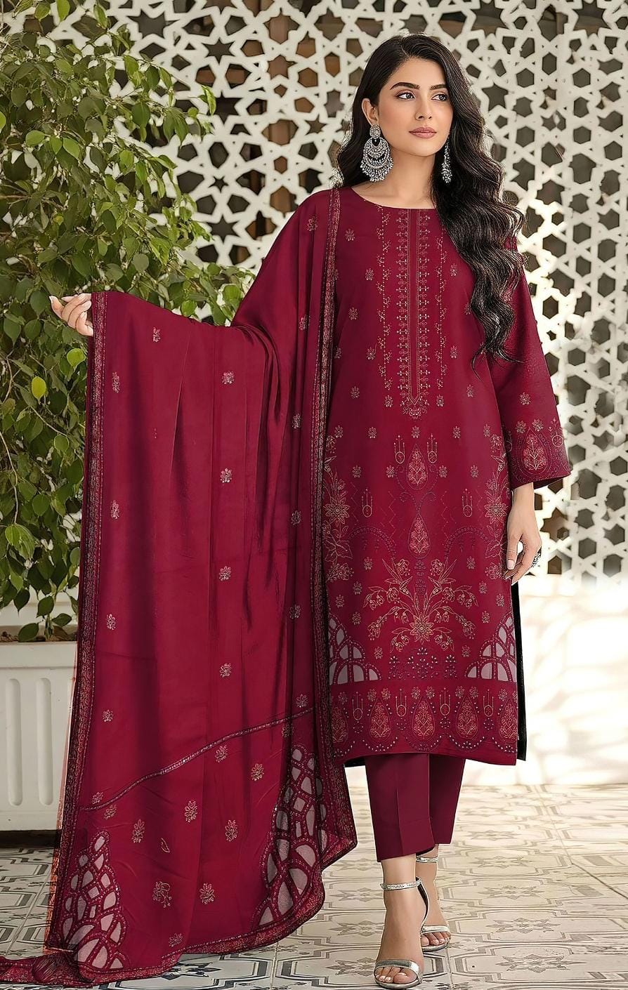 Maria B Winter Dhanak 3-Piece — 2157