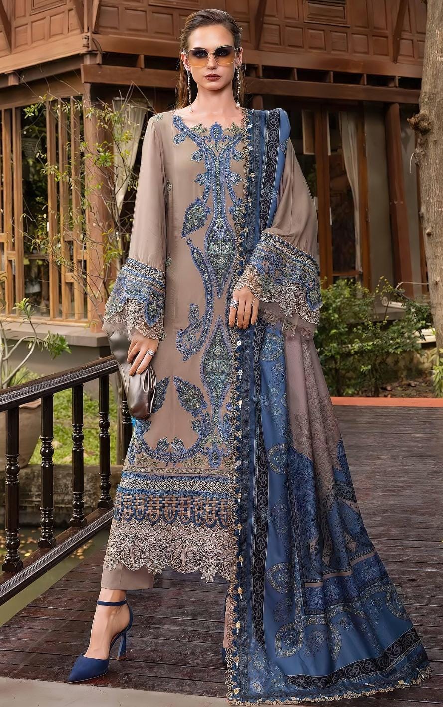 Maria B Winter Dhanak 3-Piece — 2159