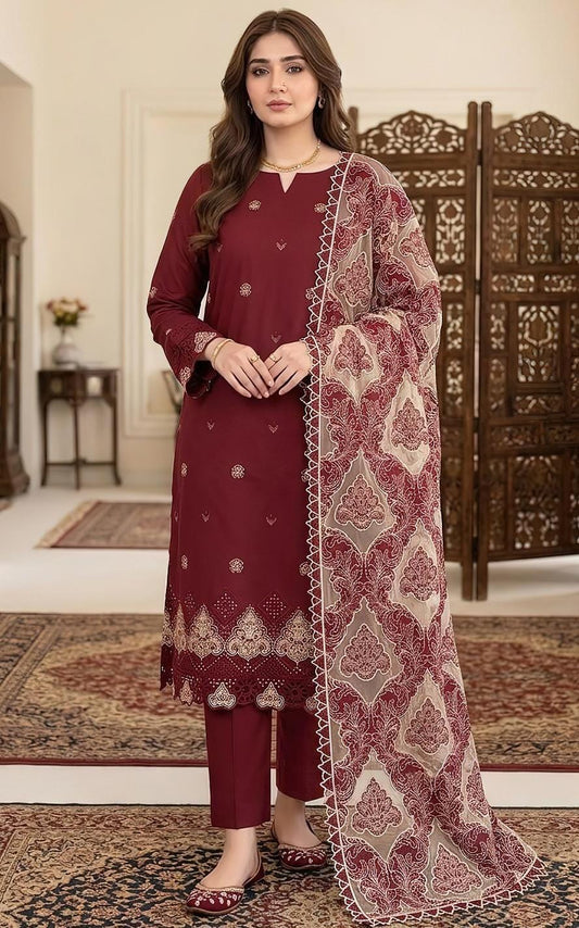Maria B Winter Dhanak 3-Piece — 2166
