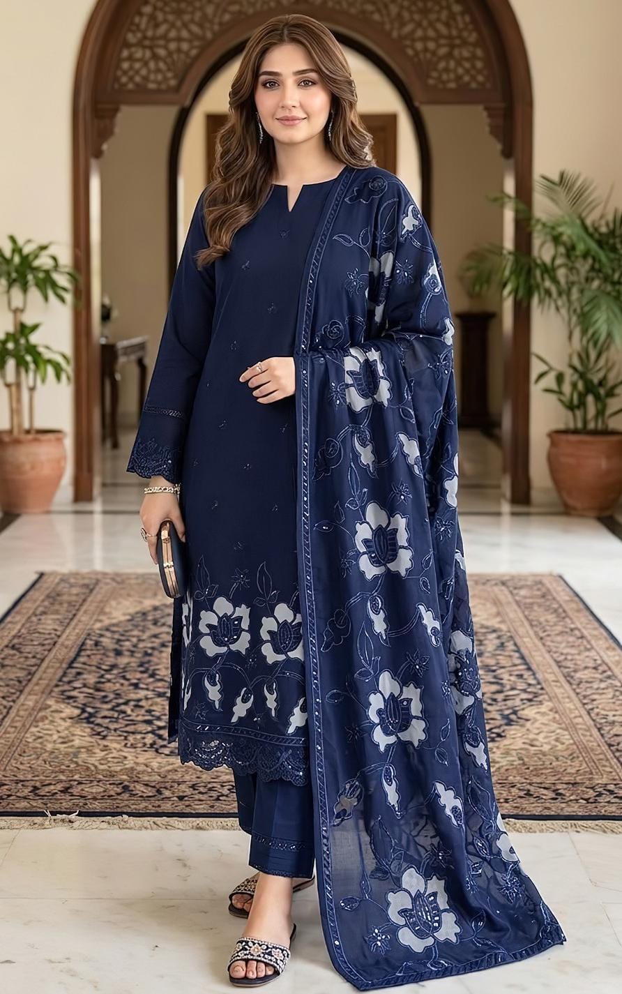 Maria B Winter Dhanak 3-Piece — 2172