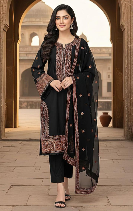 Hussain Rehar Summer Lawn 3-Piece — 2120
