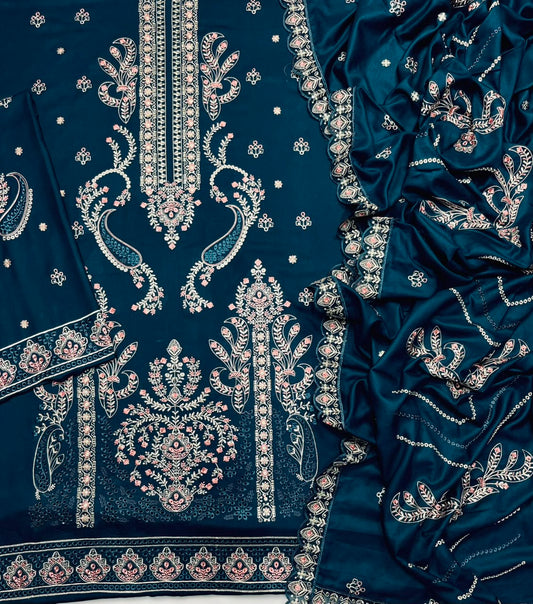 Gul Ahmed Winter Dhanak 3-Piece — K-202 B