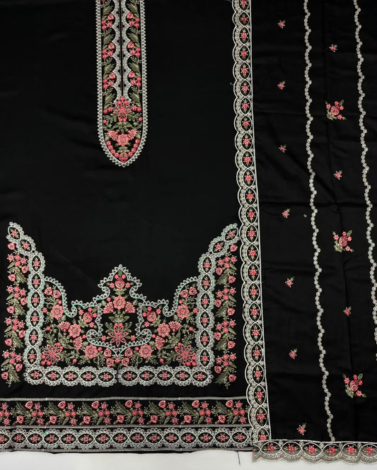 Crimson Winter Dhanak 3-Piece — K-208