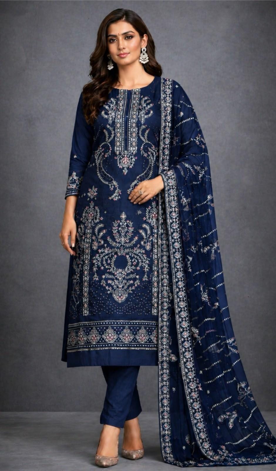Gul Ahmed Winter Dhanak 3-Piece — K 202 B