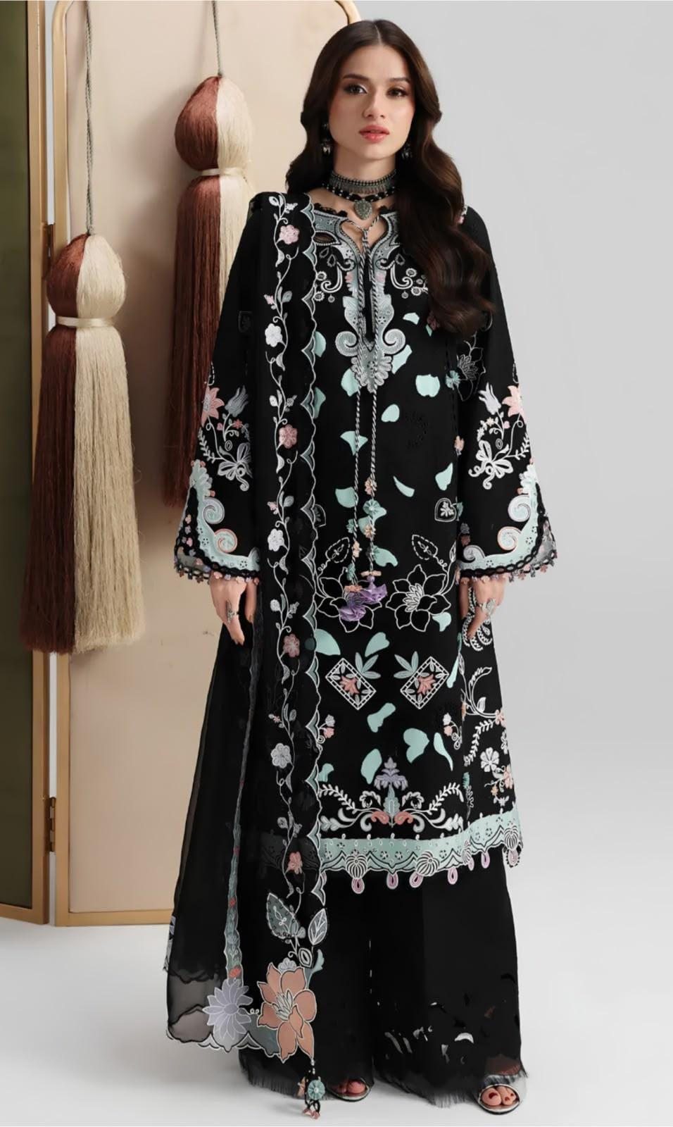 Qalam Kar Winter Dhanak 3-Piece — K 201