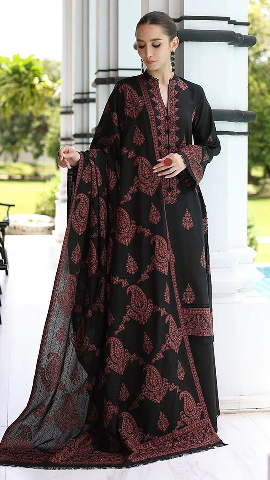 Bareeze Winter Dhanak 3-Piece — K 502