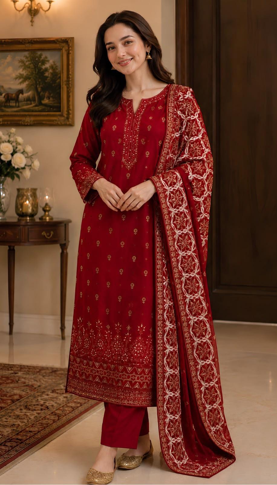Bareeze Winter Dhanak 3-Piece — K 503