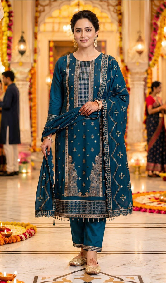Bareeze Winter Dhanak 3-Piece — K-223