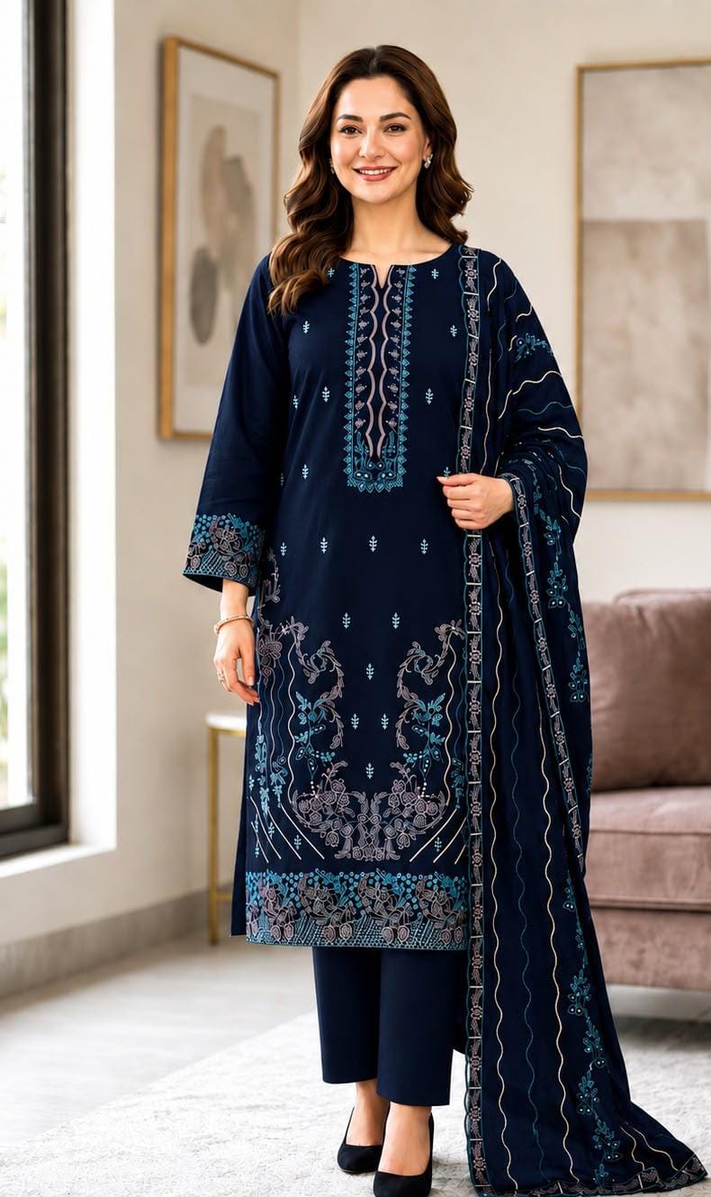 Jazmin Winter Dhanak 3-Piece — K 230