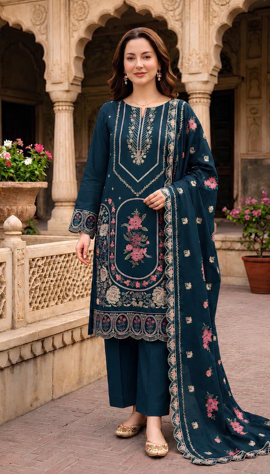 Gul Ahmed Winter Dhanak 3-Piece — K 237